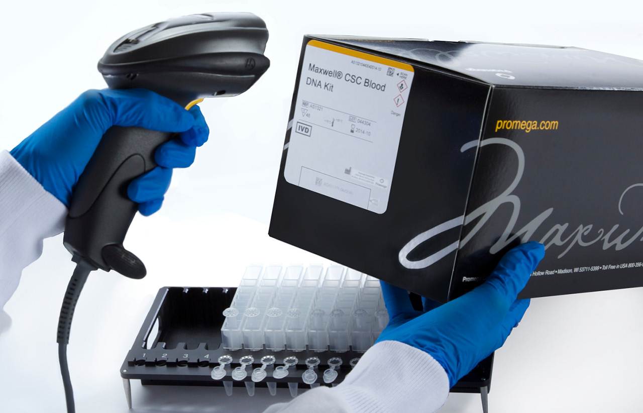 Scanning Maxwell CSC Blood DNA Kit